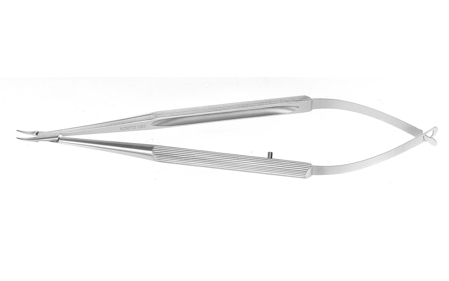 Titanium Micro Needle Holder, Curved W/ Lock, 4 3/8" (11.0 Cm)